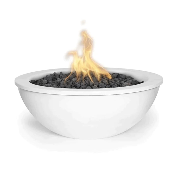 The Outdoor Plus 48" Sedona Metal Powder Coated Fire Bowl | Match Lit