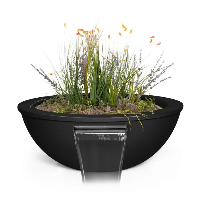 The Outdoor Plus 48" Sedona Planter & Water Bowl | Metal Powder Coated