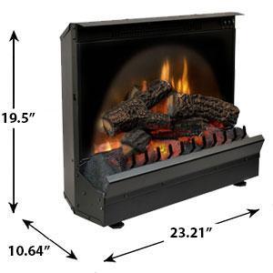 Dimplex Standard 23-Inch Electric Fireplace Insert with Log Set - DFI2309