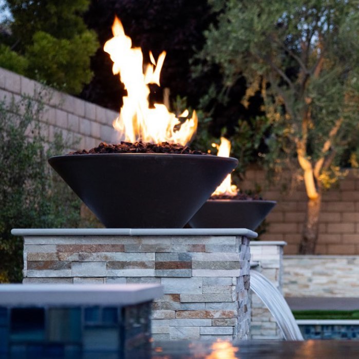 The Outdoor Plus Cazo Fire Bowl | GFRC Concrete The Outdoor Plus