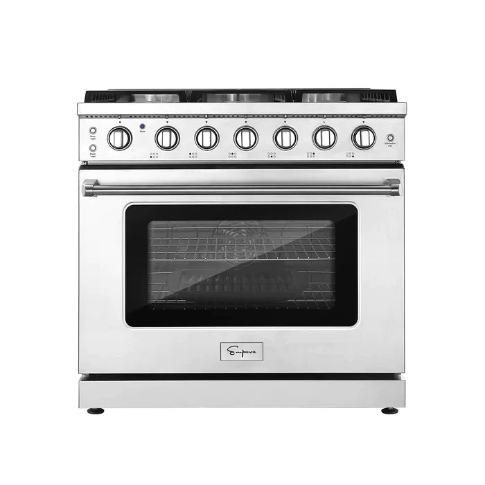 Empava 36" Slide-In Single Oven Natural Gas Range with 6 Burners - 6 cu.ft, EMPV-36GR11