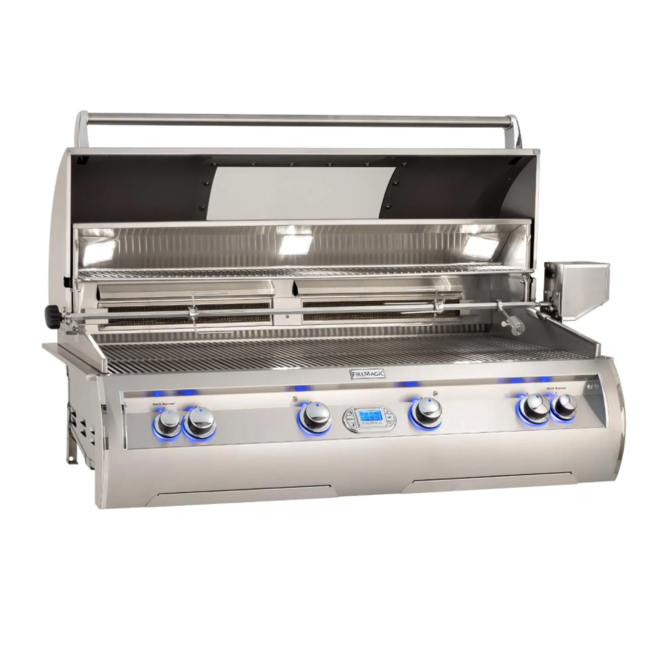 Fire Magic Echelon Diamond E1060I 48-Inch Built-In Propane Gas Grill W/ One Infrared Burner, Magic View Window, Rotisserie, & Digital Thermometer - E1060I-8L1P-W - Fire Magic Grills