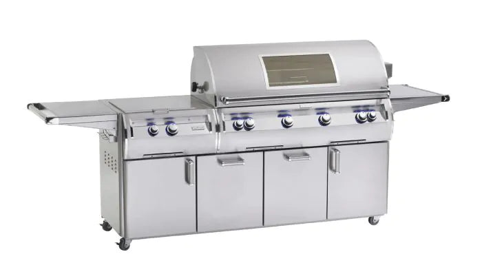 Fire Magic Echelon Diamond E1060s 48" A Series Freestanding Gas Grill With Rotisserie, Power Burner, Analog Thermometer & Magic View Window, Propane - E1060S-8EAP-51-W