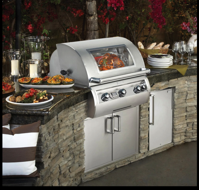 Fire Magic Echelon Diamond E660I 30-Inch Built-In Propane Gas Grill W/ Magic View Window, Rotisserie, & Digital Thermometer - E660I-8E1P-W - Fire Magic Grills