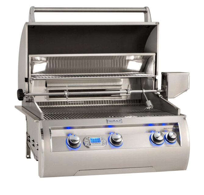 Fire Magic Echelon Diamond E660I 30-Inch Built-In Propane Gas Grill With Rotisserie and Digital Thermometer - E660I-8E1P - Fire Magic Grills