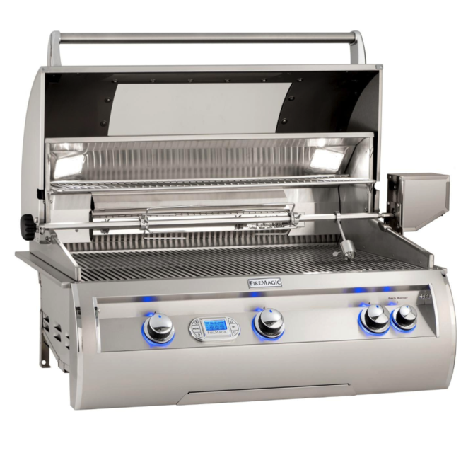 Fire Magic Echelon Diamond E790I 36-Inch Built-In Natural Gas Grill W/ Magic View Window, Rotisserie, & Digital Thermometer - E790I-8E1N-W - Fire Magic Grills