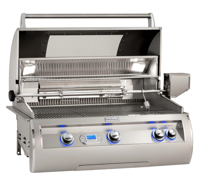 Fire Magic Echelon Diamond E790I 36-Inch Built-In Propane Gas Grill W/ Magic View Window, Rotisserie, & Digital Thermometer - E790I-8E1P-W - Fire Magic Grills