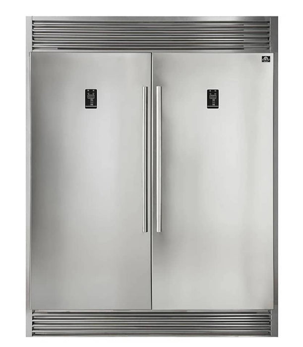 Forno 3-Piece Appliance Package - 30-Inch Gas Range, Pro-Style Refrigerator, and Dishwasher in Stainless Steel