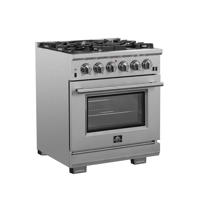 Forno 30" Capriasca Titanium Gas Range Oven 100,000 BTUs - FFSGS6260-30