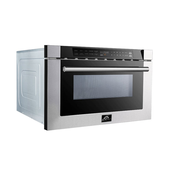 Forno 24-Inch 1.2 cu. ft. Microwave Drawer in Stainless Steel (FMWDR3000-24)