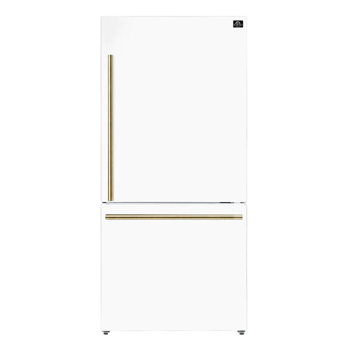 Forno Milano Espresso 31-Inch 17.2 cu. ft. Bottom Freezer Right Swing Door Refrigerator - FFFFD1785-31