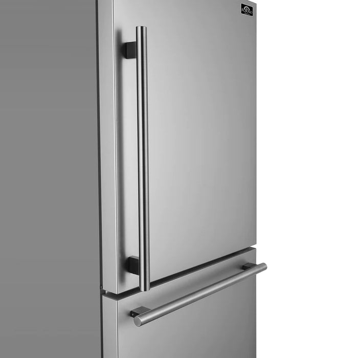 Forno Milano Espresso 31-Inch 17.2 cu. ft. Bottom Freezer Right Swing Door Refrigerator - FFFFD1785-31