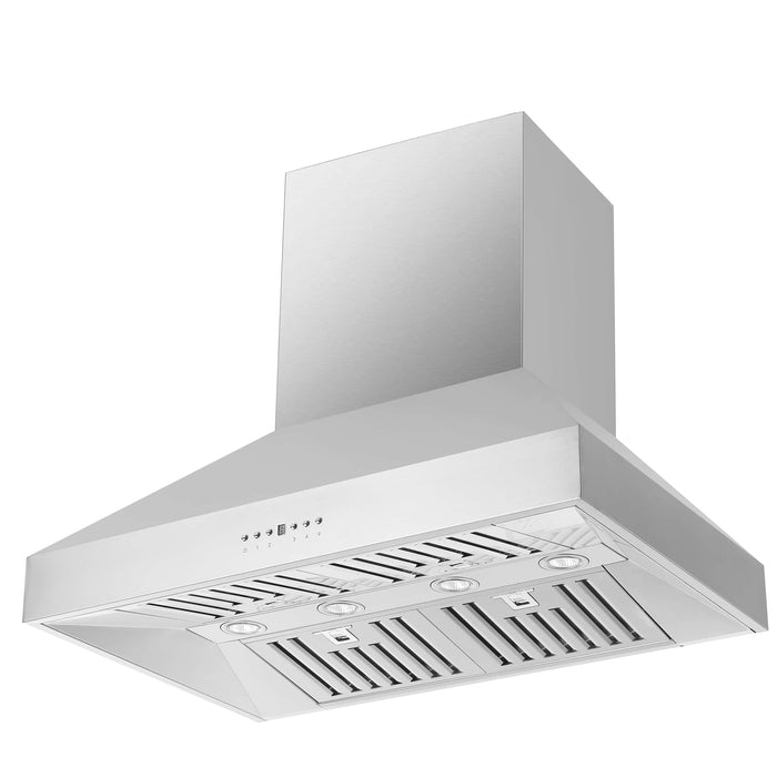 FORNO Orvieto 36-Inch 1200 CFM Wall Mount Range Hood In Stainless Steel - FRHWM5094-36