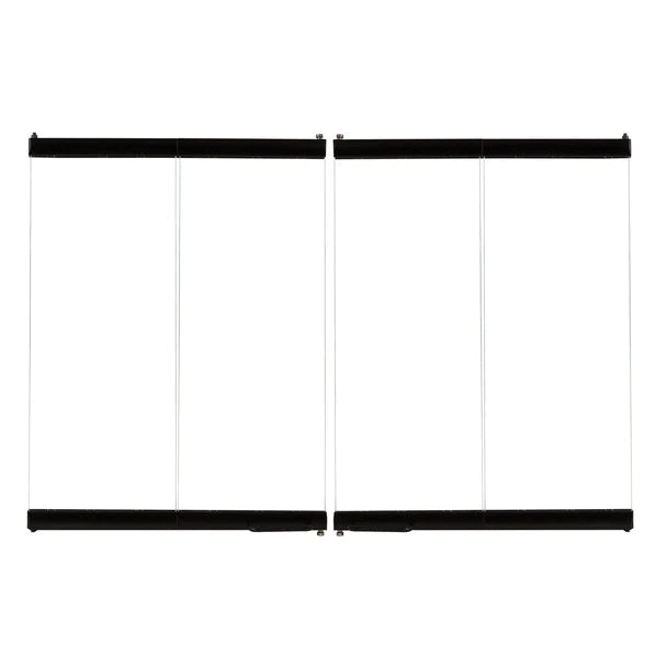 Superior 42-Inch Ebony Finish Mosaic Masonry Bi-Fold Glass Doors for WRT6042 & WRE6042 Wood Burning Fireplaces - BDMO42E