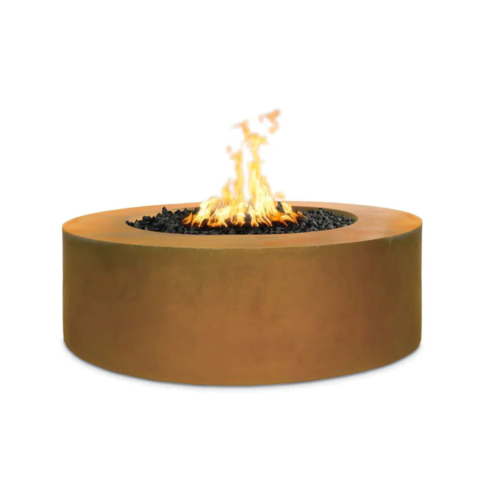 The Outdoor Plus 24" Tall Round Unity Fire Pit | Corten Steel